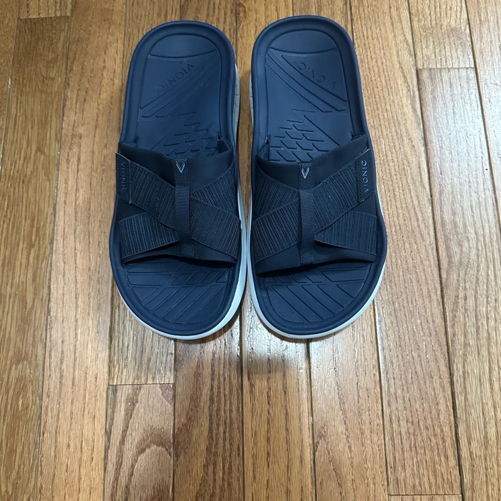 Vionic Rebound Unisex Navy Slide Sandals Men’s Size 8 1/2, Women’s Size 10